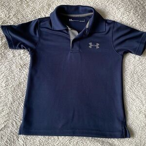 Under Armour Navy Heatgear toddler size 4 Polo